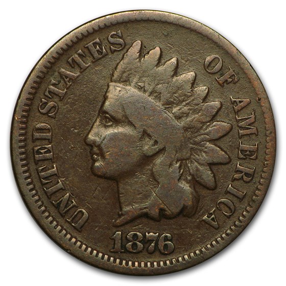 1876 Indian Head Cent Good 1876 Indian Head Cent Good